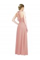 Beste A-Linien Chiffon Lange Brautjungfernkleider