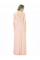 Beste A-Linien V-Ausschnitt Chiffon Lange Brautjungfernkleider