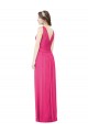 Beste Azalee A-Linien V-Ausschnitt Chiffon Lange Brautjungfernkleider
