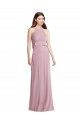 Beste Primel A-Linien Neckholder Chiffon Lange Brautjungfernkleider