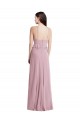 Beste Primel A-Linien Neckholder Chiffon Lange Brautjungfernkleider