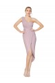 Beste Primel Meerjungfrau Eine-Schulter Cocktail Chiffon Kurze Formale Brautjungfernkleider / Abendkleider / Abiballkleider