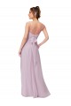 Beste Rosa Leuchten A-Linien Chiffon Lange Brautjungfernkleider