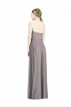 Beste Staubige Rose A-Linien Chiffon Lange Brautjungfernkleider