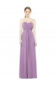 Beste Staubiger Lavendel A-Linien Chiffon Lange Brautjungfernkleider