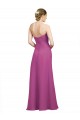 Beste Wilde Beere A-Linien Chiffon Lange Brautjungfernkleider