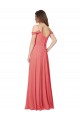 Beste Wüstenrose A-Linien Off-Schulter Chiffon Lange Brautjungfernkleider